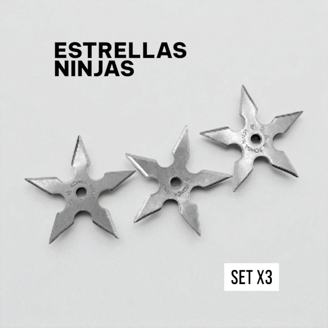 ESTRELLAS NINJAS SET X 3 ESTRELLAS NINJAS SET X 3